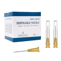 25 Gauge 1 Inch Luer Lock Industrial Dispensing Sterile Medical Needles 100 PCS