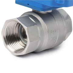 U.S. Solid 1 inch Motorized Ball Valve with US Plug Stainless Steel 110V AC