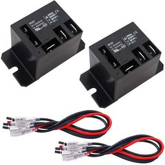 2PCS Power Relay AC120V Coil 30A SPDT(1NO 1NC) 120 VAC with Flange Mo…