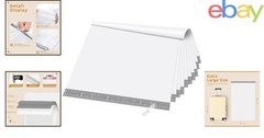 Lightweight Poly Mailers 24×36 Inches, 25 Count Self-Adhesive Shipping Bags
