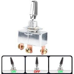 Heavy Duty Toggle Switch 3 Way DC 12V 50A Self-Locking ON/Off/ON 3 Position US