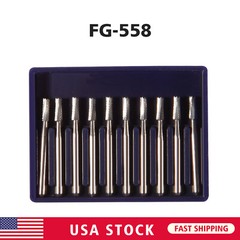 10Pcs/pack Dental Steel Tungsten Carbide Burs FG-558 for High Speed Handpiece po