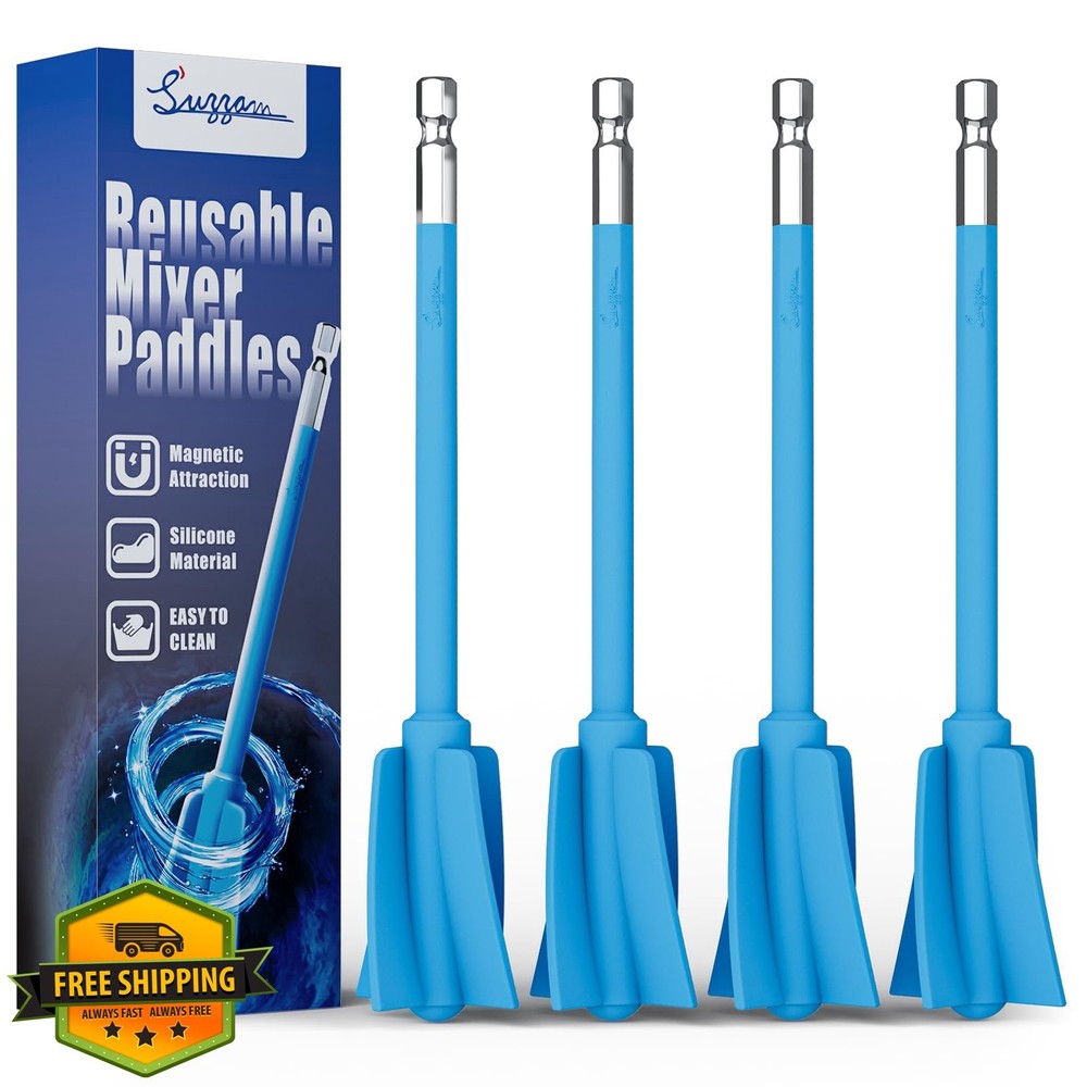 Suzzam Silicone Resin Mixer Paddles 4-Piece Epoxy