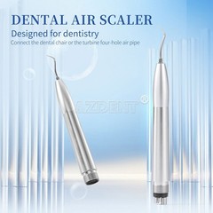 Kavo Style Dental Air Scaler Handpiece Sonic Scaler Cleaner 2/4Holes w/3pcs Tips