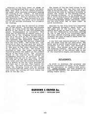 Bardons & Oliver No. 2 Geared Lathe Operation & Maintenance Manual #1799
