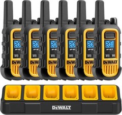 NEW DEWALT 6 Port Charger for FRS800 Walkie Talkie Two-Way Radios DXFRSCH6-800