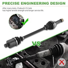 Rear Left Right CV Axle Drive Shaft & Bearings for Polaris Ranger 800 Crew 20…