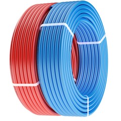 VEVOR PEX-A Tubing 2 Rolls 1/2in x 100ft Blue & Red Pex Tube for Potable Water