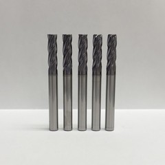 5 PCS 1/4″ 4 FLUTE CARBIDE END MILL – TiALN COATED