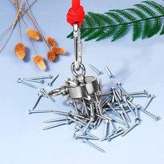 Fishing Magnets Double Sided Neodymium Magnet Fishing Kit with Nylon Rope