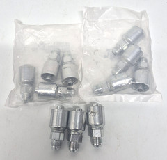PARKER Hydraulic Hose Male JIC 37 Deg Rigid 1/2″ x 1/2″ Steel KP81291 Lot of 11