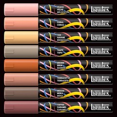 Acrylic Paint Markers, Set of 8, Portrait Colors, 2mm Nibs