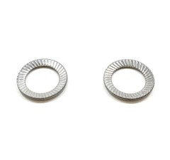 (100) M8 Stainless Steel Type S Safety Lock Washer – Schnorr style washer A2