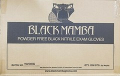 X-LARGE Black Mamba (10) 100 Glove Boxes; Disposable Nitrile Mechanic Glove;HVAC