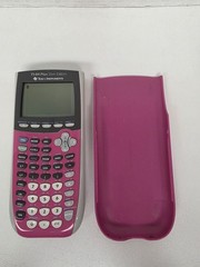 TI-84 Plus C Silver Edition Pink Calculator Texas Instruments Works New Battery
