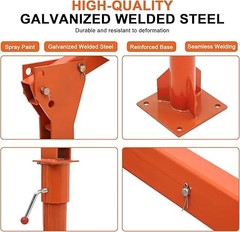 1100 lbs Electric Pickup Truck Crane Hoist Crane Truck-Mounted Crane Foldable