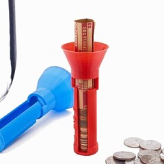 3D Printed Patented Design Coin Counter & FAST WRAP TUBES W/ Inspect&Reach Gap