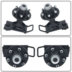 Labwork 6×5.5 Lug Bolt-On Spindle Kit Shipping Container Wheels with Handle