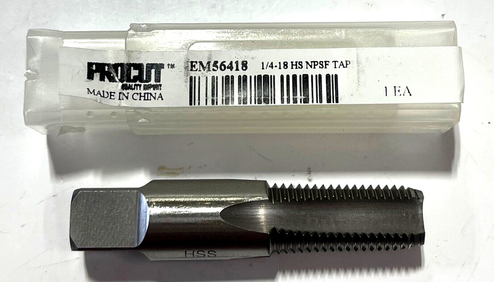 ProCut 1/4-18″ HSS NPSF Pipe Tap 4 Flute