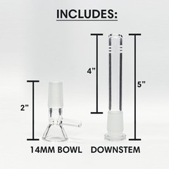 9MM THICK Wall 10 INCH Bong Pipe Clear Glass Beaker Hookah USA