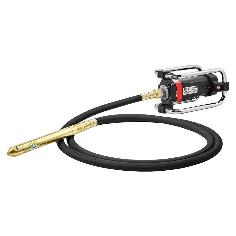 Electric Concrete Vibrator,1300W 16000 VPM,2HP Copper Motor Handheld Concrete Vi