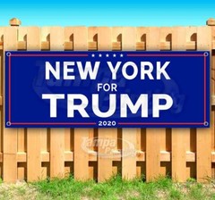 NEW YORK FOR TRUMP Advertising Vinyl Banner Flag Sign Many Sizes USA MAGA