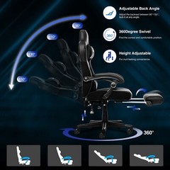 ELECWISH Criss Cross Legged Chair w/ Wheels Armless Swivel Office Desk Chair