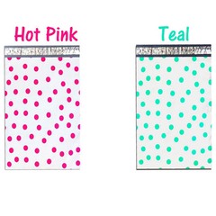 12″ x15″ All Color Exclusive Polka Dot FLAT POLY Mailers_w Kiss Lips Stickers