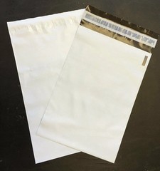 #8 (19″x24″) Self-Seal Unlined White Poly Mailers Courier Mailing Envelopes