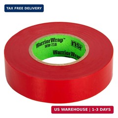 WarriorWrap General 3/4 in. x 60 ft. 7 mil Vinyl Electrical Tape, Red