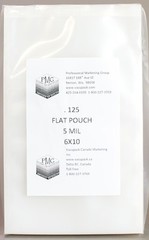 5 Mil 6″x10″ 125ct Commercial Flat Bag for Impulse Sealer or Vacuum Sealing Food