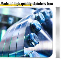 24 Pcs 304 Stainless Steel Strips Metal Shim Stock Assortment 1 Width x 12 Lengt