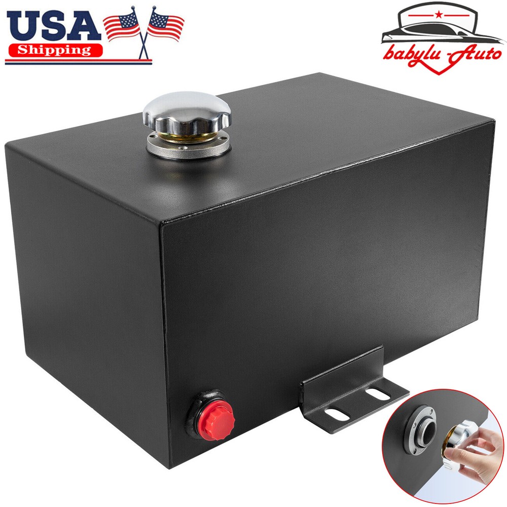 5 Gallon 14 Gauge Hydraulic Fluid Reservoir Tank Outlet Port 0.75″ Inlet 1.5″