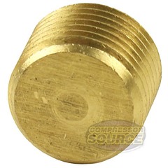 3/8″ Solid Brass Male NPT Thread Allen Head Pipe Plug Hex Socket 50135 2-Pack