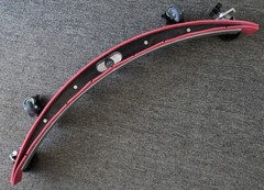 SQUEEGEE ASSEMBLY, UNKNOWN BRAND, 28″ WHEEL-TO-WHEEL, 10.25″ MOUNTING SCREWS