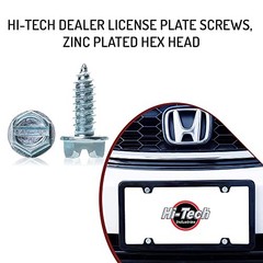 2000 Pack Zinc Plated License Plate Screws #14 x 3/4
