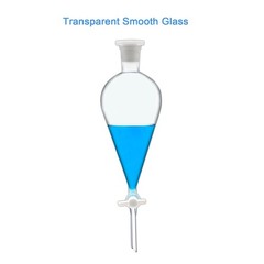 Borosilicate Glass 1000ML Separating Funnel Heavy Wall Conical Separatory Fun…