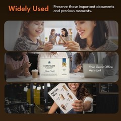 Uinkit Thermal Laminating 120 Pouches 3.5 Mil 4.3 x 6.3 Inch Smooth Gloss Finish