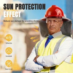 Hard Hat Visor with Neck Shade for Standard V-Gard Full Brim Attachment