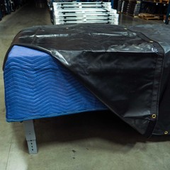 USCC Mega Mover Moving Blankets – 80″ X 72″ – Blue/Light Blue – Single Blanket