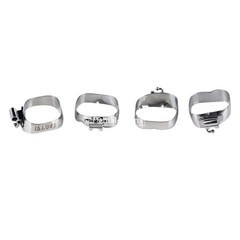 320pc Dental Plain Molar Bands Buccal Tubes Orthodontic 1st Roth MBT 022 #34-41+