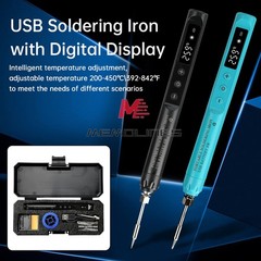 Portable Digital USB Smart Temperature Adjustable Soldering Iron 800mAh Battery