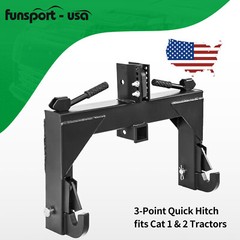 3 Point Quick Hitch Adapter Attach For Category 1 & 2 Cat 1 Cat2 Tractor 3000lb