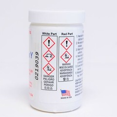 Supco HS12001 Red Epoxy Repair Kit for Metals & Rigid Plastics