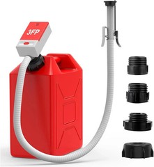 Fuel Transfer Pump with Auto Stop Sensor and 4 Tank Adapter, 3.2 Gallon per Minu