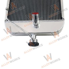 8N8005 3 Row Radiator W/Silicone Hose Kit For Ford 8N 9N 2N 86551430 Tractors