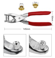 4mm Shoe Eyelet Lace Punch Pliers Rivet Plier Hole Punch Tools Leather DIY