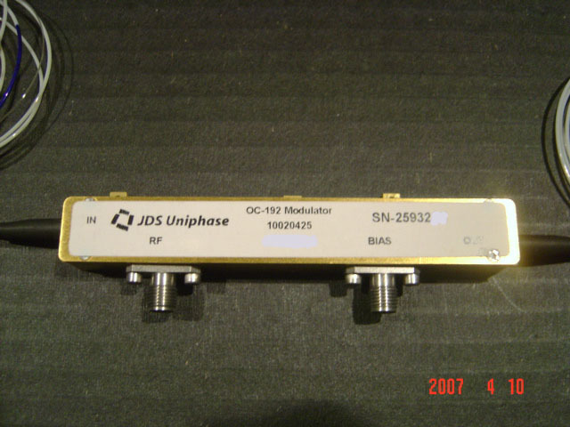 JDSU 10020425 OC-192 Optical Modulator 10Gbs EOM Mach-Zehnder Intensity PM Fiber