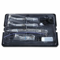 Dental High & Low Speed Handpiece Kit Contra Angle Air Mortor 1:1 Drive 2/4Hole
