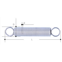 Wire Dia 0.5mm – Stainless Steel Expansion Extension Tension Springs – OD 4mm